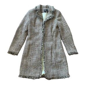 Worth Tweed Fringe Coat